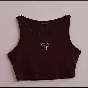 Brown Sequin Mushroom 🍄 Tank Top